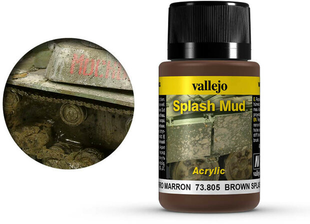 Vallejo Weathering Effects Brown Splash Mud (73.805)