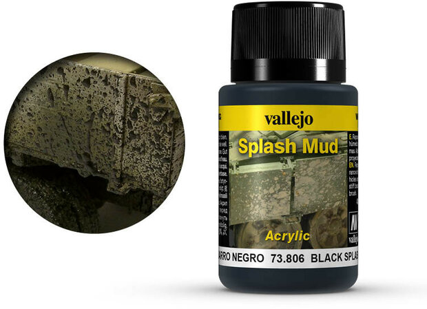 Vallejo Weathering Effects Black Splash Mud (73.806)