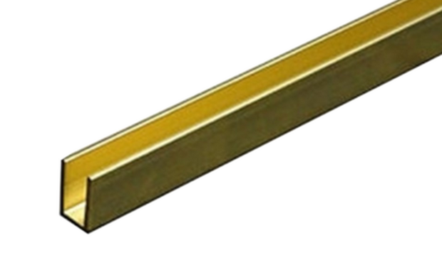 Albion Alloys Messing U-Profiel 2.5 mm x 2.5 mm