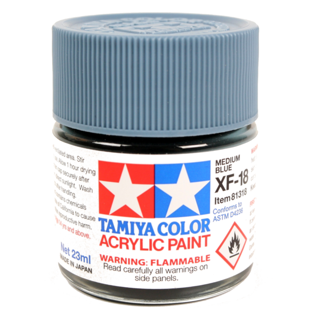 Tamiya XF-18: Medium Blue