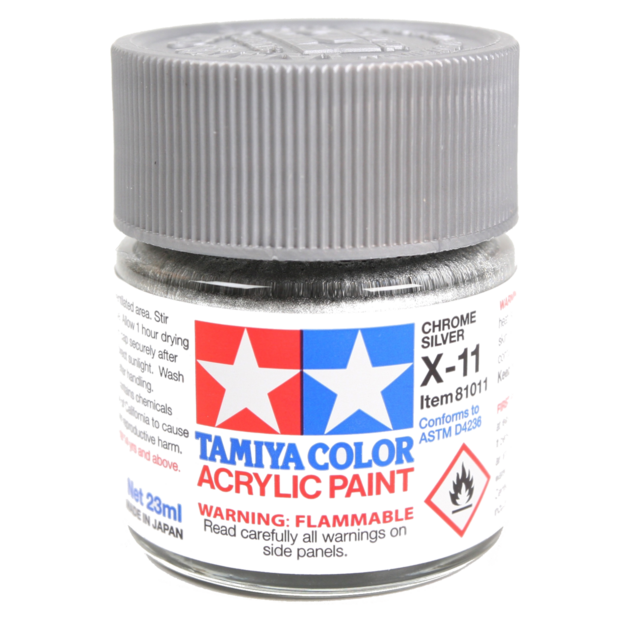 Tamiya X-11: Chrome Silver