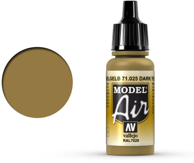 Vallejo Model Air: Dark Yellow (71.025)