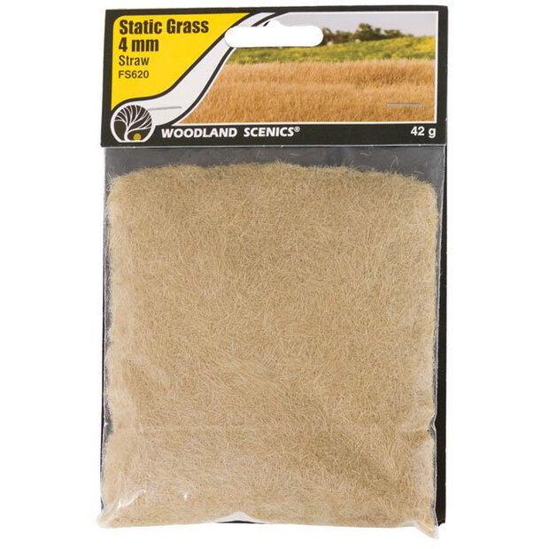 Woodland Scenics Static Grass Straw 4mm #FS620