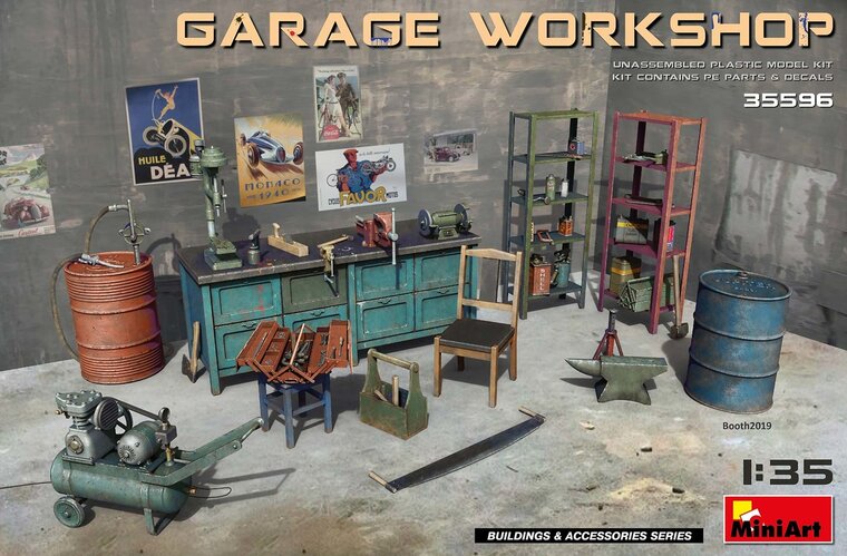 MiniArt Garage Workshop 1/35 #35596