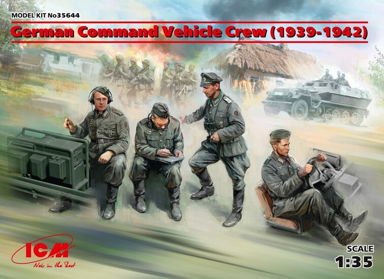 ICM German Command Vehicle Crew 1/35 #35644