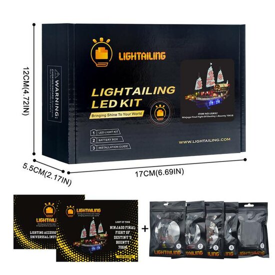 LED Verlichting voor LEGO Ninjago 70618 Destiny&#039;s Bounty
