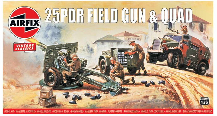 Airfix 01305V 25PDR Field Gun &amp; Quad 1:76