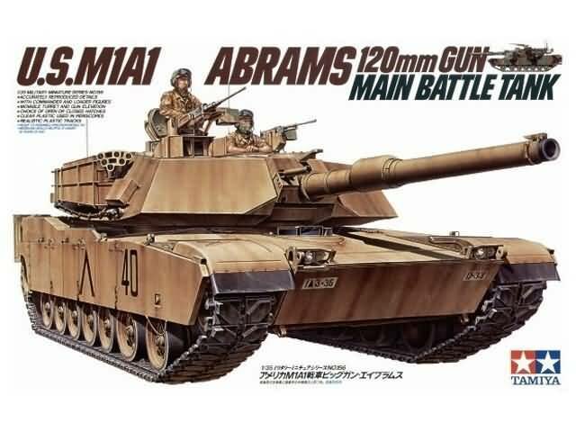 Tamiya 35156 U.S. M1A1 Abrams 120mm Gun Main Battle Tank 1/35