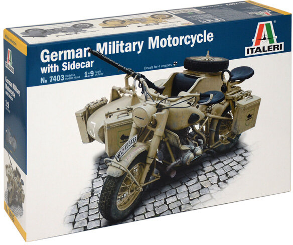 Italeri German Military Motorcycle with Sidecar 1:9 (7403)