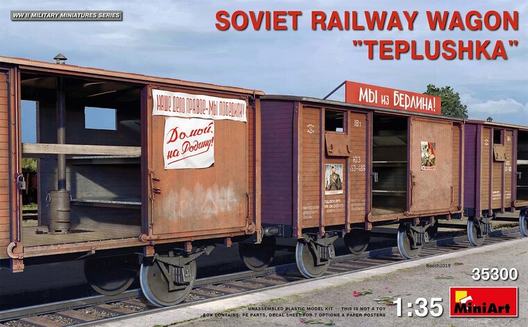 MiniArt 35300 Soviet Railway Wagon Teplushka 1/35