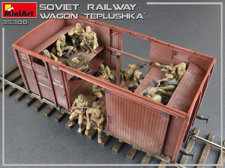 MiniArt 35300 Soviet Railway Wagon Teplushka 1/35