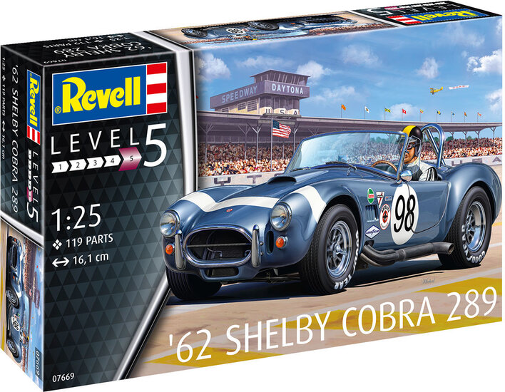 Revell 07669 &#039;62 Shelby Cobra 289 1:24