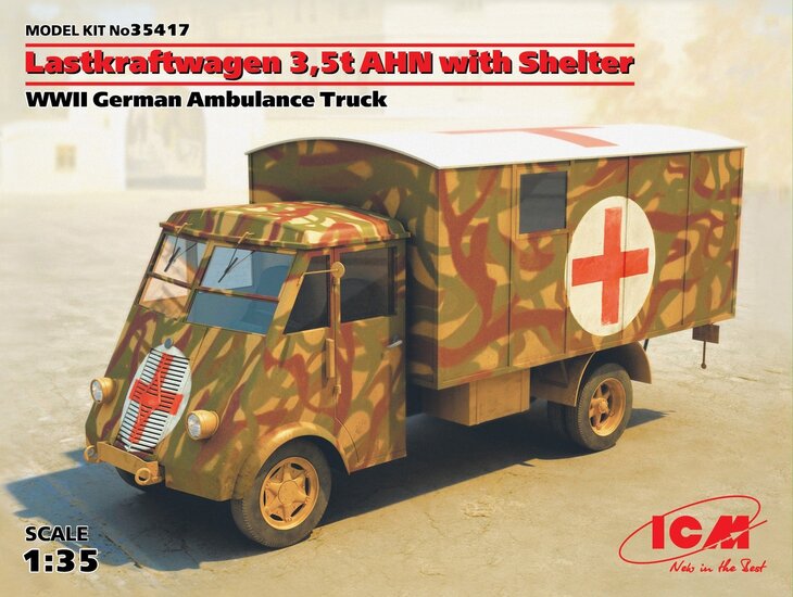 ICM 35417 Lastkraftwagen 3.5 t AHN with Shelter 1/35