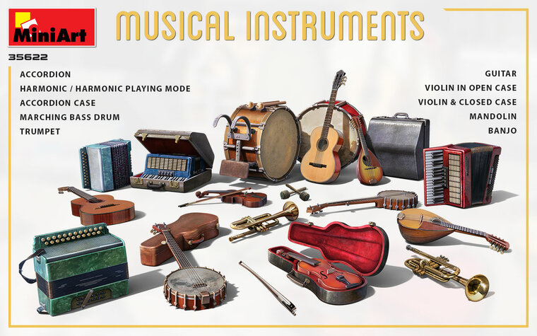 MiniArt 35622 Musical Instruments 1/35