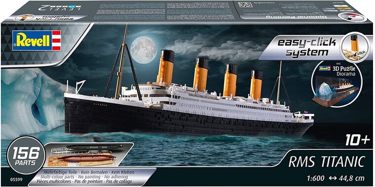 Revell 05599 RMS Titanic + 3D Iceberg Puzzle Diorama 1:600