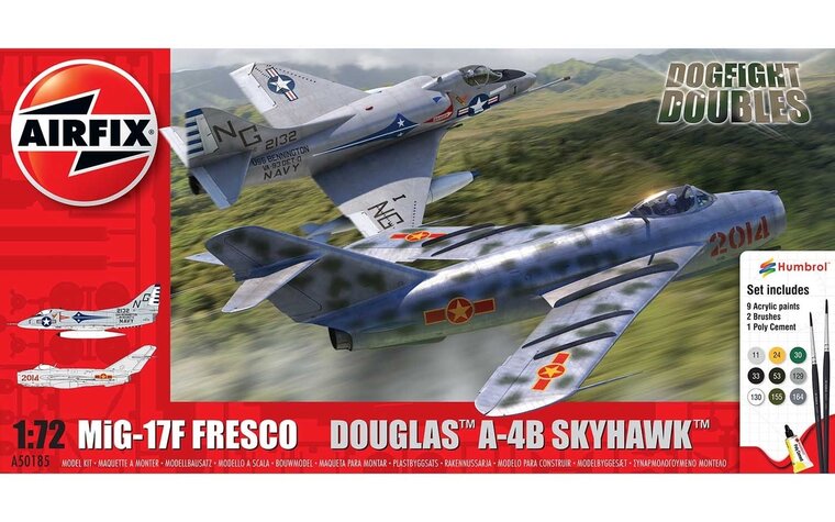 Airfix 50185 Mig 17 &amp; Douglas Skyhawk Dogfight Double 1:72