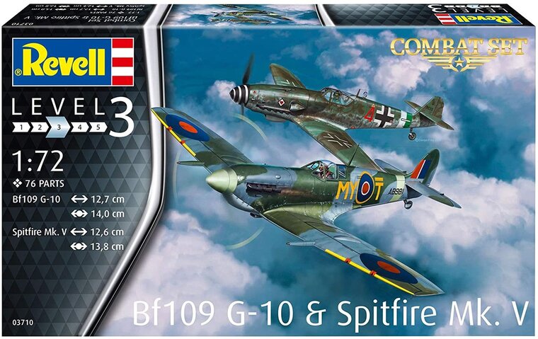Revell 03710 Combat Set Messerschmitt Bf109G-10 &amp; Spitfire Mk.V 1:72