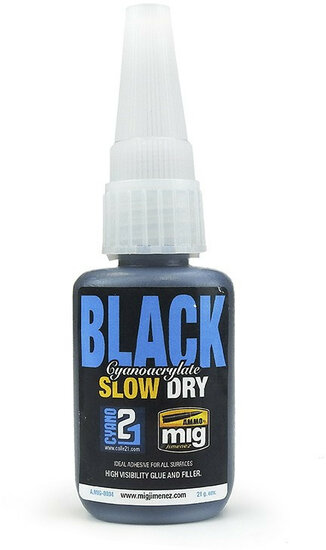 AMMO Mig 8034 Black Slow Dry Cyanoacrylate