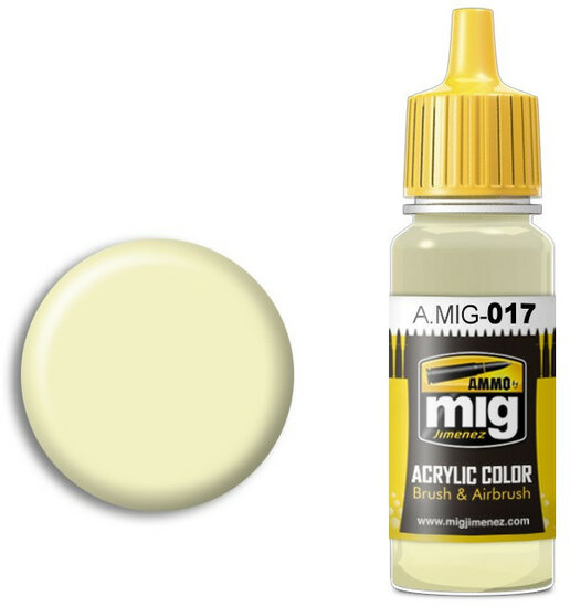 A.MIG 017 Ral 9001 Cremeweiss 17ml Verf