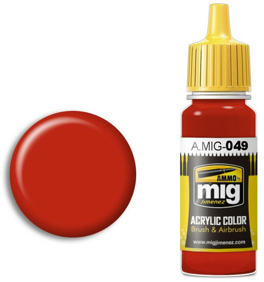 A.MIG 049 Red 17ml Verf
