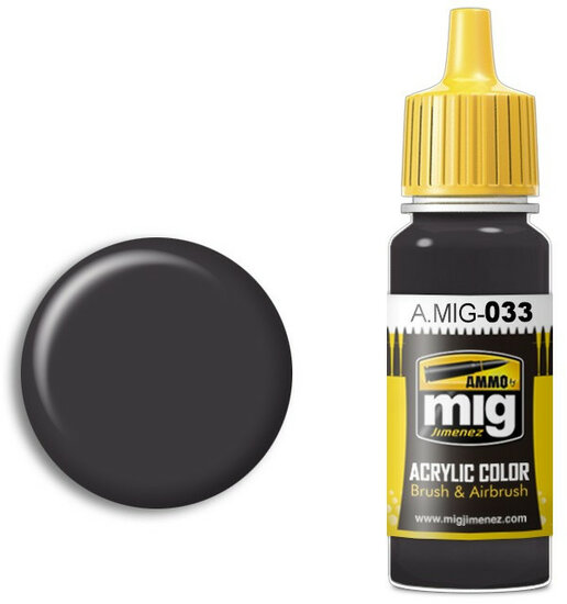 A.MIG 033 Rubber &amp; Tires 17ml Verf