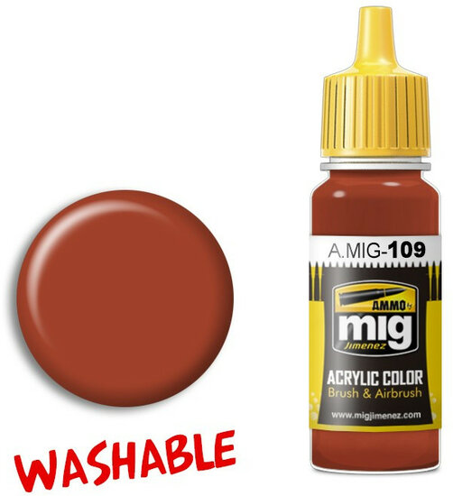 A.MIG 109 Washable Rust 17ml Verf