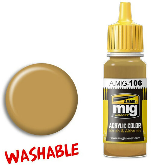 A.MIG 106 Washable Sand (RAL 8020) 17ml Verf