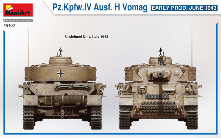 MiniArt 35302 Pz.Kpfw.IV Ausf. H Vomag. EARLY PROD. JUNE 1943 1/35