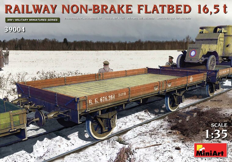 MiniArt 39004 Railway Non-Brake Flatbed 16,5 T 1/35