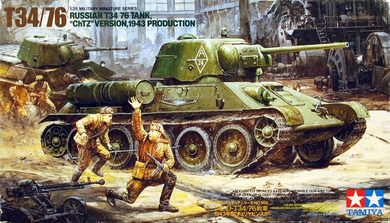 Tamiya 35149 Russian T34/76 Tank &quot;ChTZ&quot; Version 1943 Production 1/35