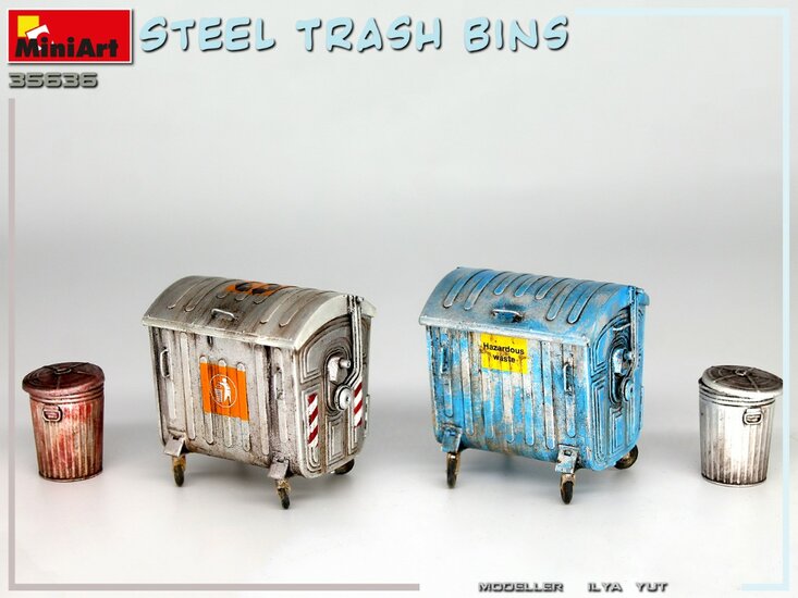 MiniArt 35636 Steel Trash Bins 1:35