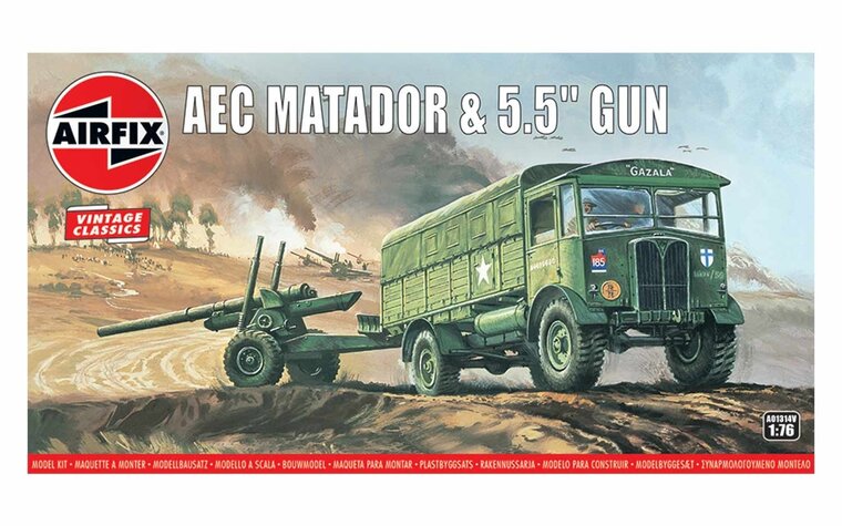 Airfix 01314V AEC Matador &amp; 5.5inch Gun 1:76