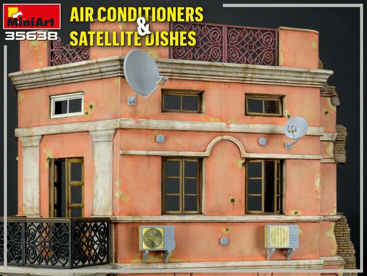 MiniArt 35638 Air Conditioners &amp; Satellite Dishes 1/35