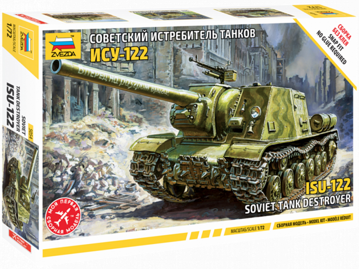 Zvezda 5054 Soviet Tank Destroyer ISU-122 1/72