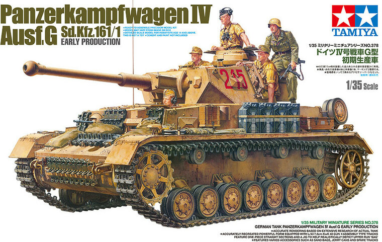 Tamiya 35378 German Tank Panzerkampfwagen IV Ausf.G 1/35