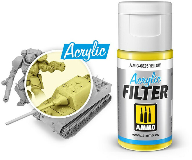 AMMO Yellow Filter Acrylic Mig #0825