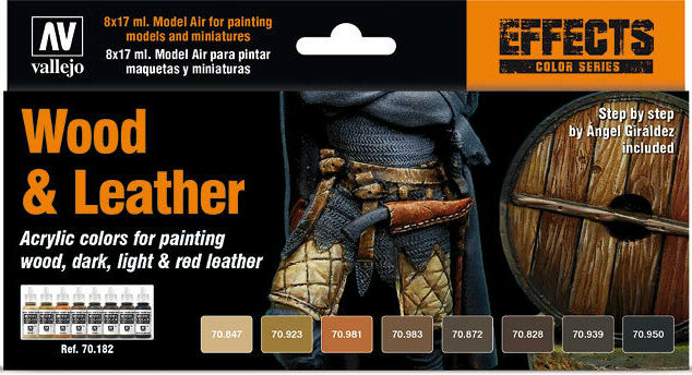 Vallejo Paint Set: Wood &amp; Leather (70.182)