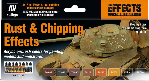 Vallejo Paint Set: Rust &amp; Chipping Effects (71.186)