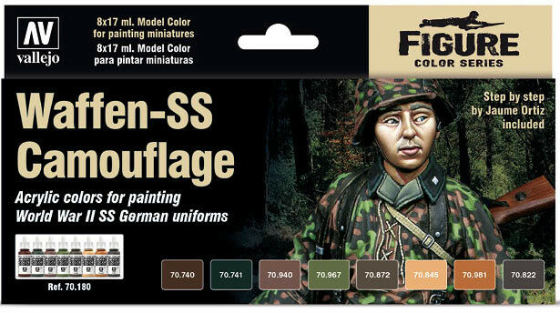 Vallejo Paint Set: Waffen-SS Camouflage (70.180)