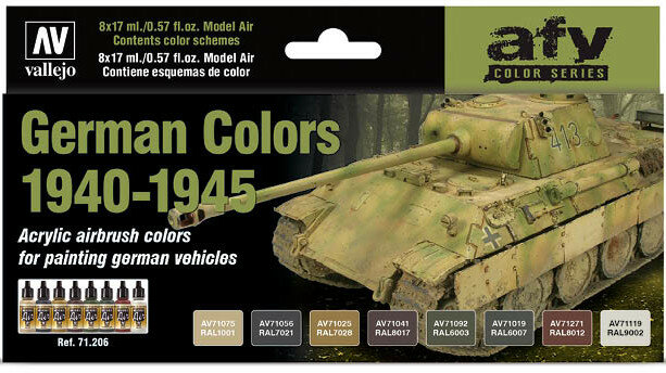 Vallejo Paint Set: German Colors 1940-1945 (71.206)