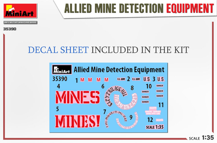 MiniArt 35390 Allied Mine Detection Equipment 1/35