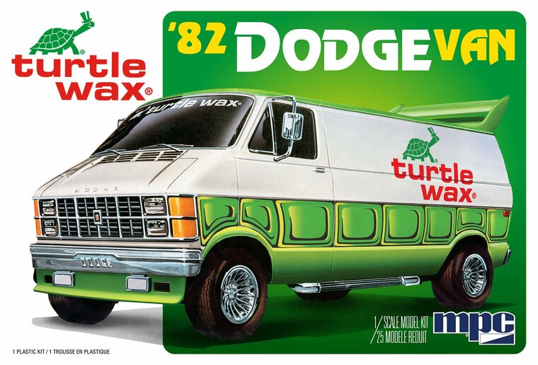 MPC 943 1982 Dodge Van Custom Turtle Wax 1/25