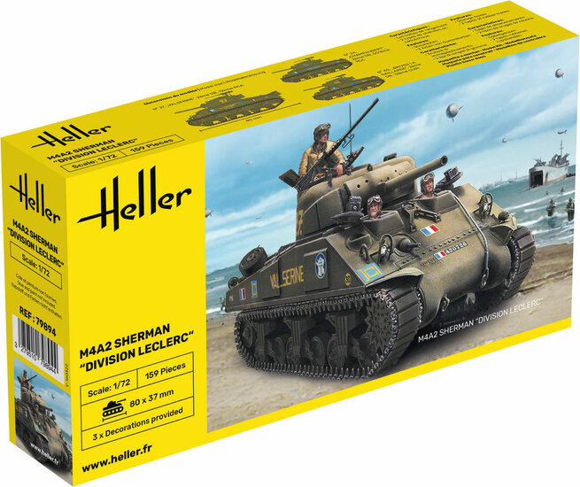 Heller 79894 M4A2 Sherman Division Leclerc 1/72