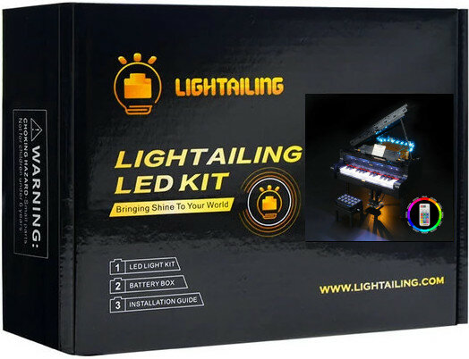 LED Verlichting voor LEGO 21323 Grand Piano