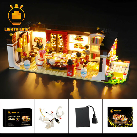LED Verlichting voor LEGO 80101 Chinese New Year&#039;s Eve Dinner