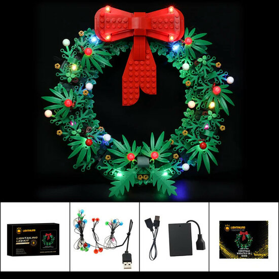 LED Verlichting voor LEGO 40426 Christmas Wreath