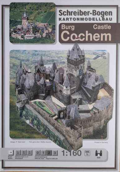 Schreiber Bogen Castle Cochem Bouwplaat