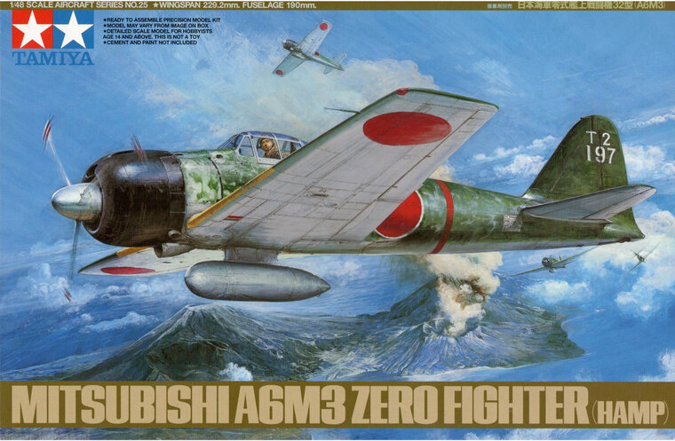 Tamiya 61025 Mitsubishi A6M3 Zero Fighter (HAMP) 1/48