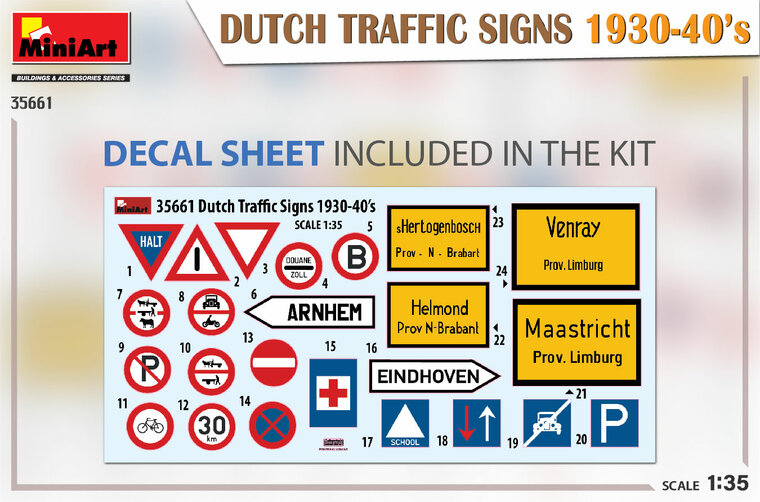 MiniArt 35661 Dutch Traffic Signs 1:35