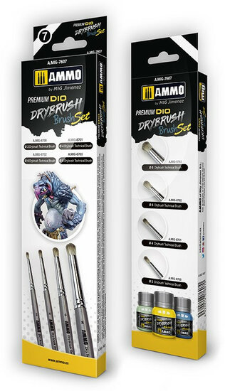 AMMO Mig 7607 Premium Dio Drybrush Set